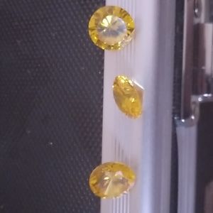Yellow sapphire rubies, mined in Srilanka
